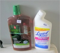 Lysol Toilet Bowl Cleaner & Green Floor Cleaner