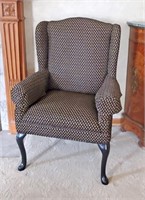 Queen Anne style Wingback Parlor Chair