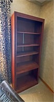 Matching 6ft Sturdy Cherry Wood Bookshelves