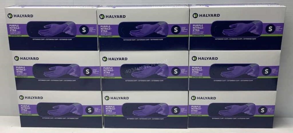 SM Lot of 450 Halyard Nitrile Gloves - NEW