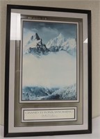 Grand Teton Signed Print Framed