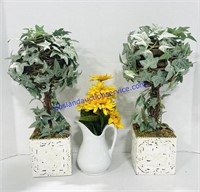 Lot of (3) Artificial Arrangements