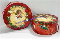 Pair of Merry Christmas Nesting Boxes