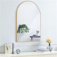 20x30 Arch Mirror Rectangle Wall Mounted Metal