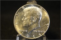 1964-D Uncirculated Kennedy Silver Half Dollar