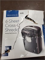 Insignia 6 sheet cross cut shredder