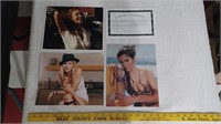 3 signed photos Carrie Fisher N. Watts Diane Lane