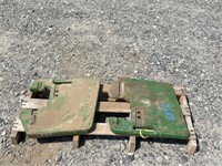 2- John Deere Suitcase Weights