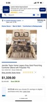 Retail $1400 King size Jennifer Taylor bed set