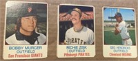 3 1975 Hostess Baseball - Hendricks, Zisk, Murcer