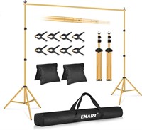 Emart Backdrop Stand - Gold - 10x7Ft