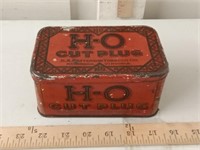 antique H-O cut plug tobacco tin