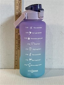Hydrink large water jug with hourly motivation