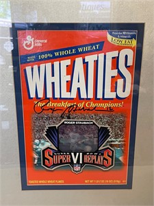 Roger Staubach Signed Wheaties NFL Super Bowl VI