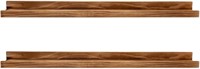 AZSKY 48in Wood Picture Shelf  Set of 2