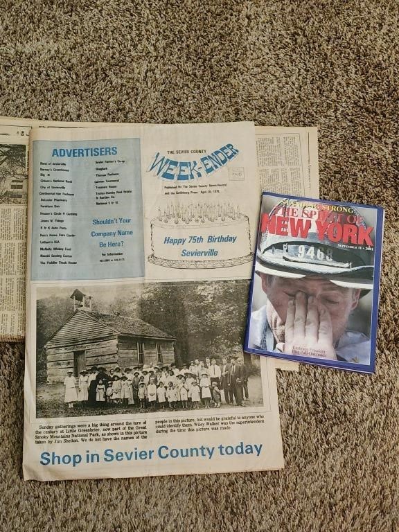 1976 Sevier County Week ender Papers + 9/11