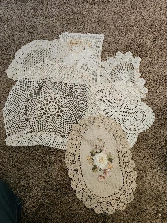 Crocheted Doillies Lot