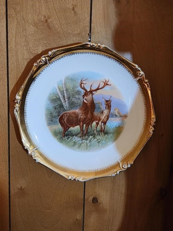 Vintage Elk Plate