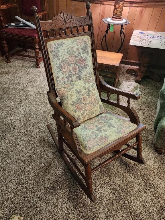 Antique Victorian Oak Rocking chair