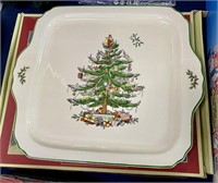 SPODE CHRISTMAS TREE PLATTER