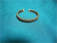 Sterling Silver Bracelet Woven Wire