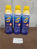 3x Coppertone sport spf 50