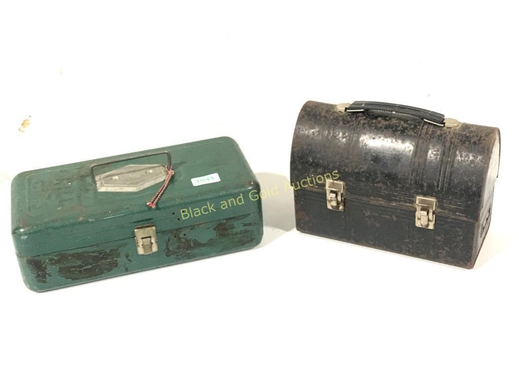 Vintage Metal Lunch and Tool/Tackle Box