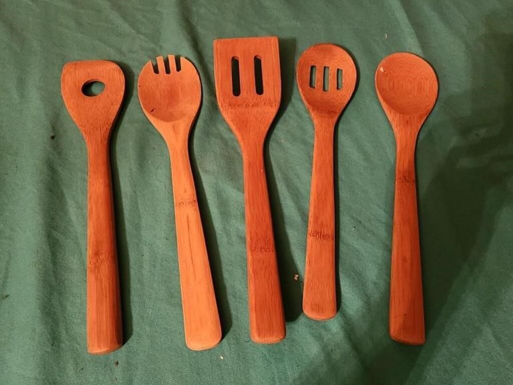 12" wooden utensils