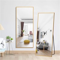 64" x 21" Gold Full Length Free Standing or Wall
