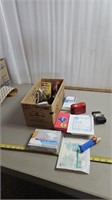Bandages,  office supplies and misc