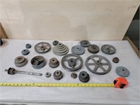 Wood Working Shop Pulley Lot