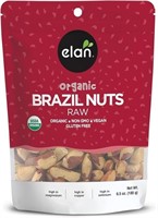 Elan Organic Raw Brazil Nuts, 185g, Whole Nuts,