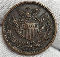 Civil War Token AU Union Shield/Army & Navy