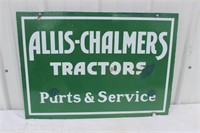 Allis Chalmers Parts & Service porcelain -DS-28"x