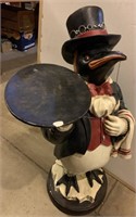 36 inch tall resin penguin  butler