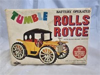 Vintage Mort Tumble Battery Operated Rolls Royce