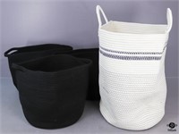 Cotton Rope Storage Baskets / 4 pc