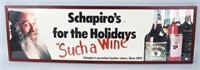SCHAPIRO'S KOSHER WINE ADVERTISING SIGN