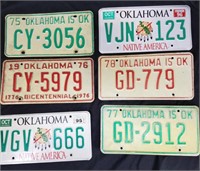 Oklahoma license plate lot 20