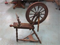 Spinning Wheel Sgnd McIntosh 1881 36 1/2"T x 34"