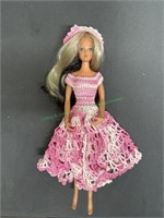 Ideal doll with crocheted dress