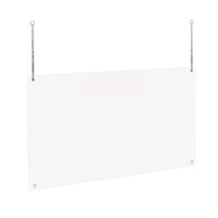 22 x 32 Inch Hanging Protective Sneeze Guard