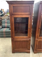 Pair of modern curio cabinets
