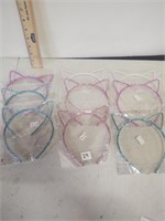 Lot of 9 new little girl hand bands
