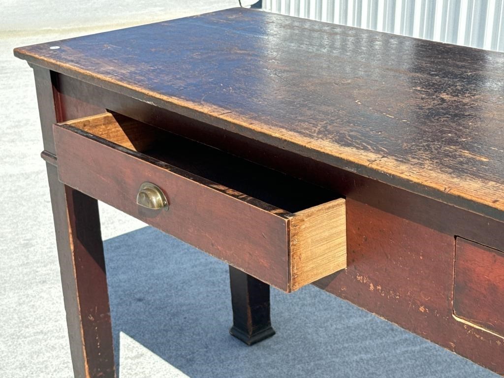 Work table with drawers antique 34 inches high 8