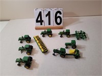 Tote of JD Toys Tractors ~ Planter ~ Disc