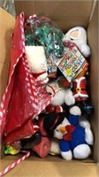 Box of NEW Holiday Dog Toys