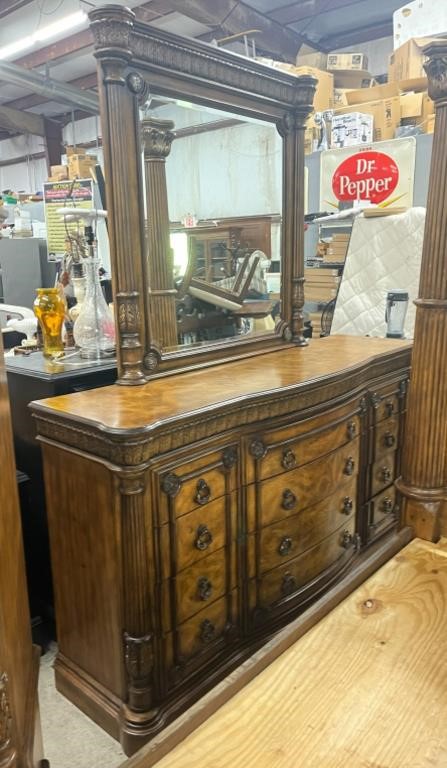 Estate Pulaski Salerno XL 75-in Dresser & Mirror