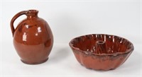 Redware Jug and Mold