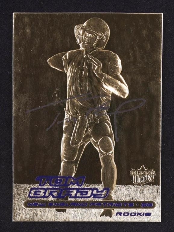 Tom Brady 2000 Fleer Ultra 23Kt Gold Blue Metallic